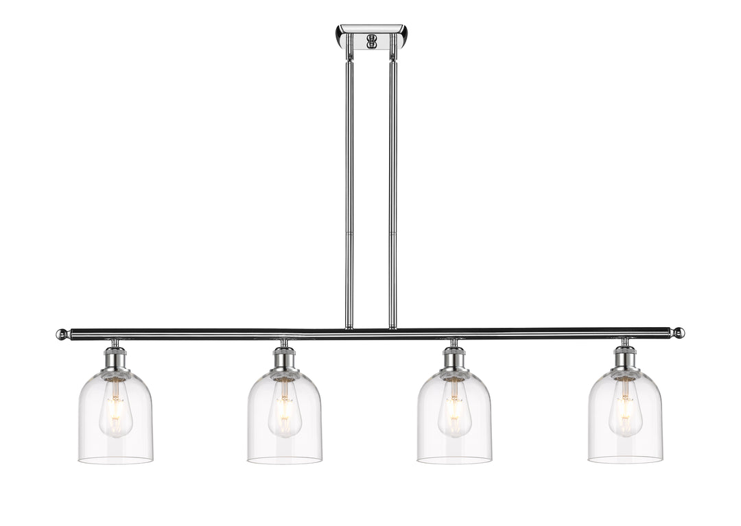 Innovations Lighting Bella 6" Island Light - Polished Chrome Linear Chandeliers Innovations Lighting Clear ; Glass Type: Clear  