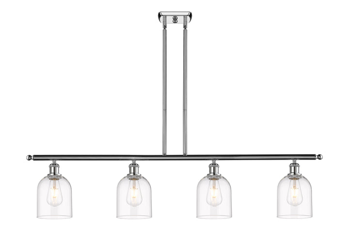 Innovations Lighting Bella 6" Island Light - Polished Chrome Linear Chandeliers Innovations Lighting Clear ; Glass Type: Clear  