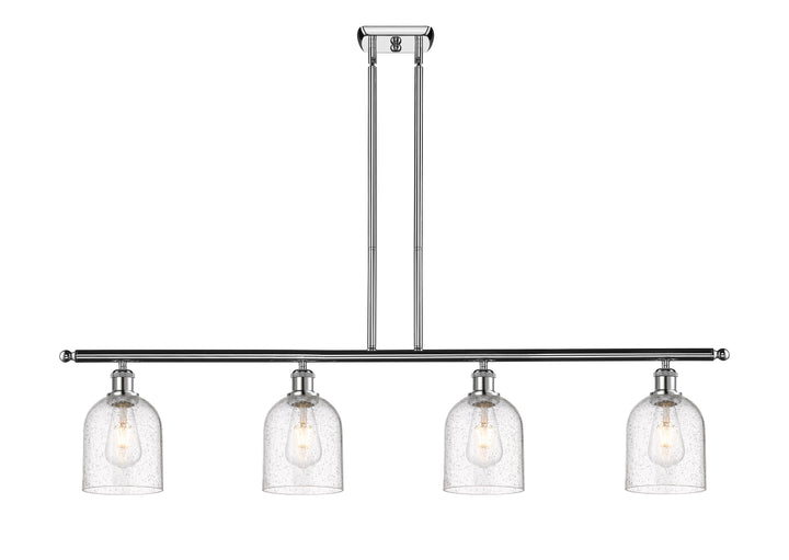 Innovations Lighting Bella 6" Island Light - Polished Chrome Linear Chandeliers Innovations Lighting Seedy ; Glass Type: Transparent  