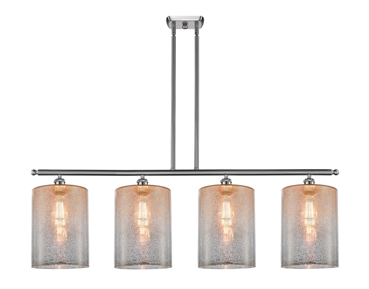 Innovations Lighting Cobbleskill 9" Island Light - Brushed Satin Nickel Linear Chandeliers Innovations Lighting Mercury ; Glass Type: Mercury; Water  