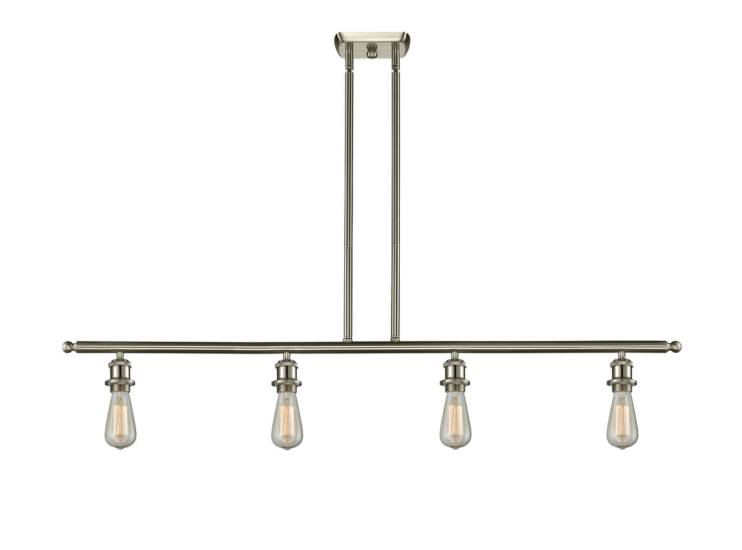 Innovations Lighting Bare Bulb Island Light - Brushed Satin Nickel Linear Chandeliers Innovations Lighting Default Title  