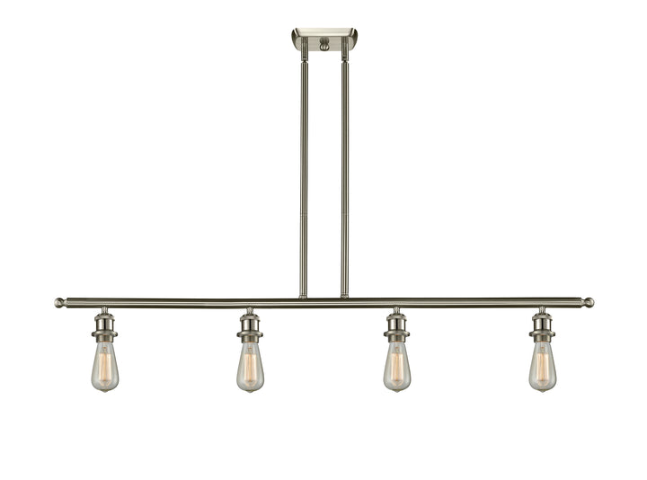 Innovations Lighting Bare Bulb Island Light - Brushed Satin Nickel Linear Chandeliers Innovations Lighting Default Title  