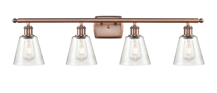 Innovations Lighting Caton 6" Bath Vanity Light - Antique Copper Vanity Lights Innovations Lighting Frosted ; Glass Type: Frosted  