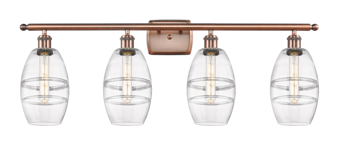 Innovations Lighting Vaz 6" Bath Vanity Light - Antique Copper Vanity Lights Innovations Lighting   