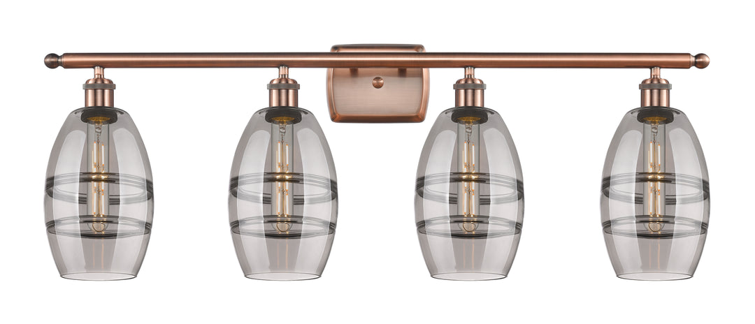 Innovations Lighting Vaz 6" Bath Vanity Light - Antique Copper Vanity Lights Innovations Lighting   