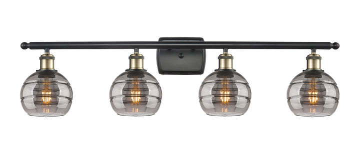 Innovations Lighting Rochester 6" Bath Vanity Light - Black Antique Brass Vanity Lights Innovations Lighting   