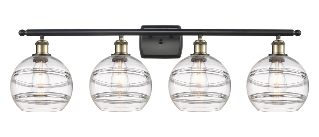 Innovations Lighting Rochester 8" Bath Vanity Light - Black Antique Brass Vanity Lights Innovations Lighting   