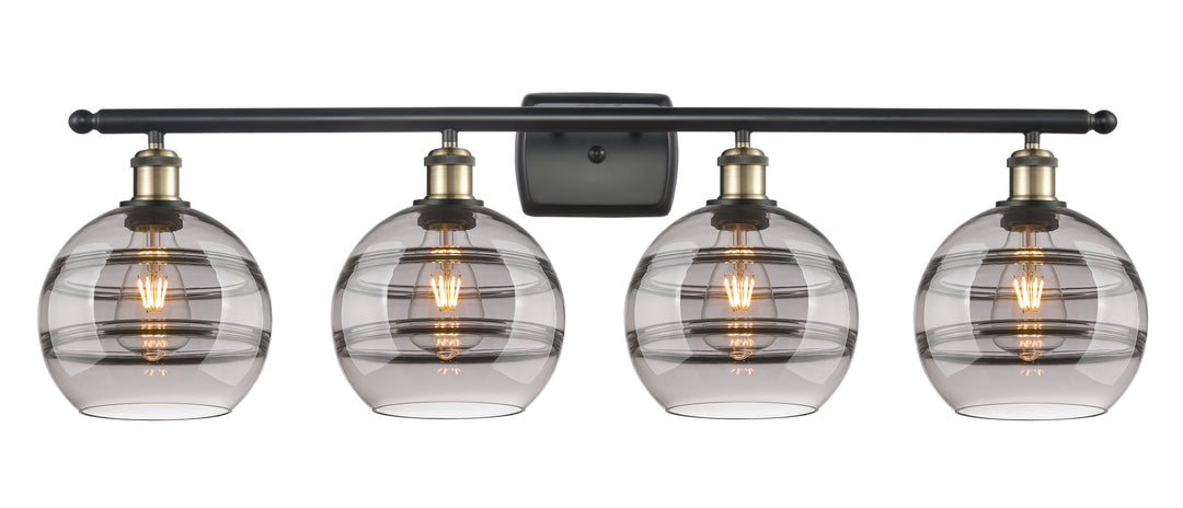 Innovations Lighting Rochester 8" Bath Vanity Light - Black Antique Brass Vanity Lights Innovations Lighting   