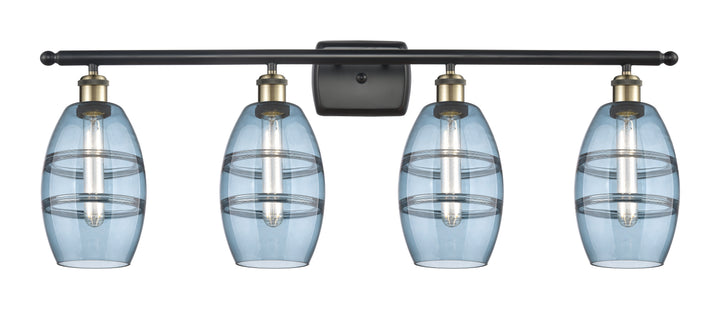 Innovations Lighting Vaz 6" Bath Vanity Light - Black Antique Brass Vanity Lights Innovations Lighting   