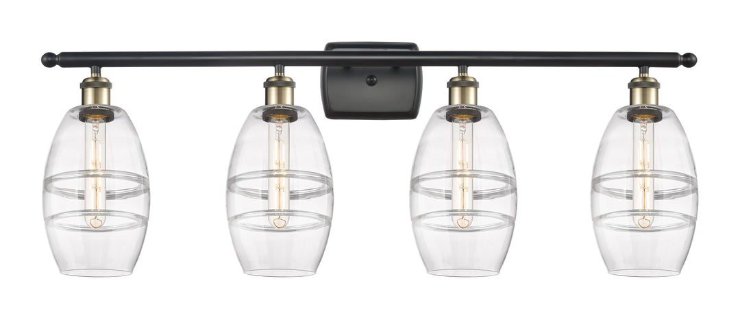 Innovations Lighting Vaz 6" Bath Vanity Light - Black Antique Brass Vanity Lights Innovations Lighting   