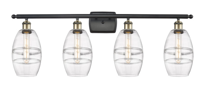 Innovations Lighting Vaz 6" Bath Vanity Light - Black Antique Brass Vanity Lights Innovations Lighting   