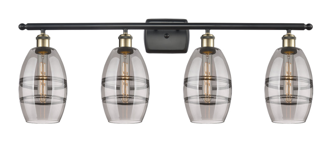 Innovations Lighting Vaz 6" Bath Vanity Light - Black Antique Brass Vanity Lights Innovations Lighting   