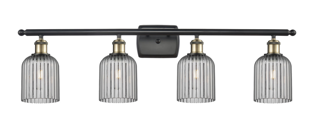 Innovations Lighting Bridal Veil 5" Bath Vanity Light - Black Antique Brass Vanity Lights Innovations Lighting   