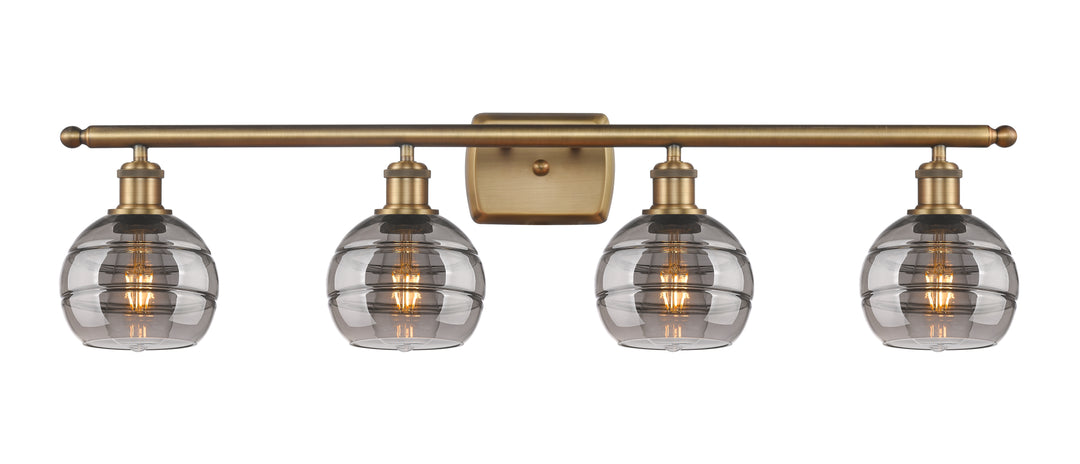 Innovations Lighting Rochester 6" Bath Vanity Light - Brushed Brass Vanity Lights Innovations Lighting   