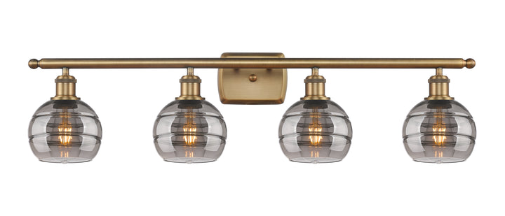 Innovations Lighting Rochester 6" Bath Vanity Light - Brushed Brass Vanity Lights Innovations Lighting   