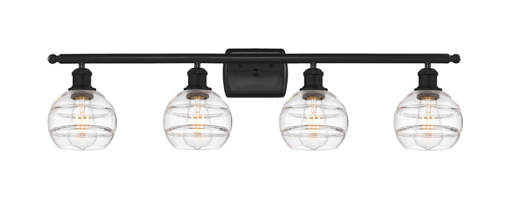 Innovations Lighting Rochester 6" Bath Vanity Light - Matte Black Vanity Lights Innovations Lighting   