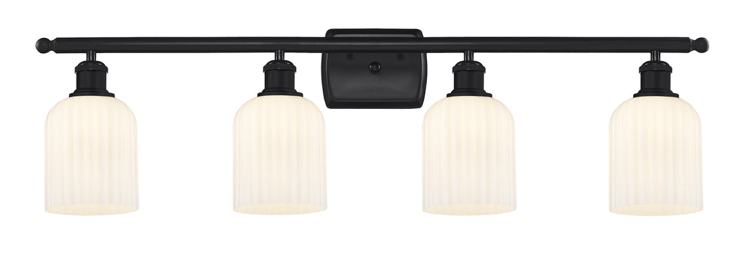 Innovations Lighting Bridal Veil 5" Bath Vanity Light - Matte Black Vanity Lights Innovations Lighting   