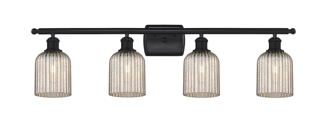 Innovations Lighting Bridal Veil 5" Bath Vanity Light - Matte Black Vanity Lights Innovations Lighting   