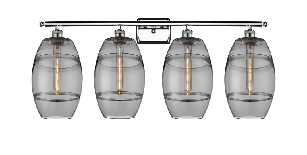 Innovations Lighting Vaz 8" Bath Vanity Light - Polished Chrome Vanity Lights Innovations Lighting Light Smoke ; Glass Type: Smoked  