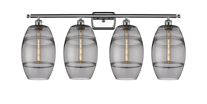 Innovations Lighting Vaz 8" Bath Vanity Light - Polished Chrome Vanity Lights Innovations Lighting Light Smoke ; Glass Type: Smoked  