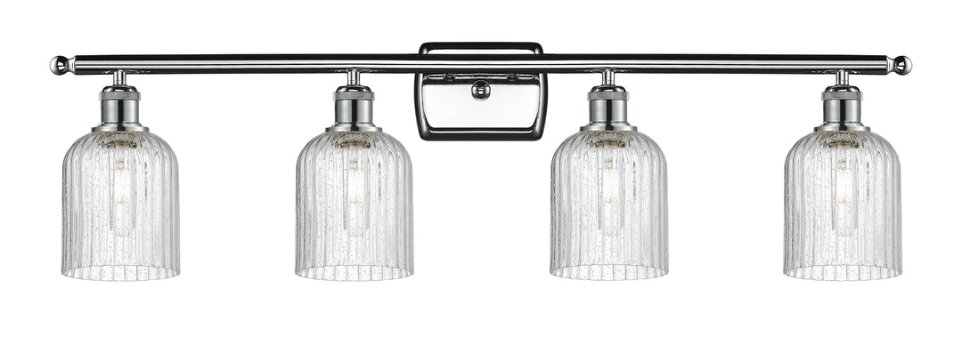 Innovations Lighting Bridal Veil 5" Bath Vanity Light - Polished Chrome Vanity Lights Innovations Lighting Seedy ; Glass Type: Seedy; Ribbed  