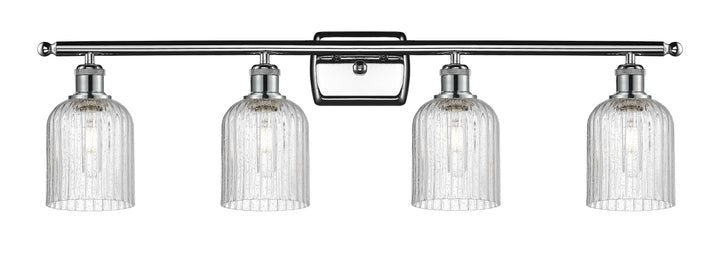 Innovations Lighting Bridal Veil 5" Bath Vanity Light - Polished Chrome Vanity Lights Innovations Lighting Seedy ; Glass Type: Seedy; Ribbed  