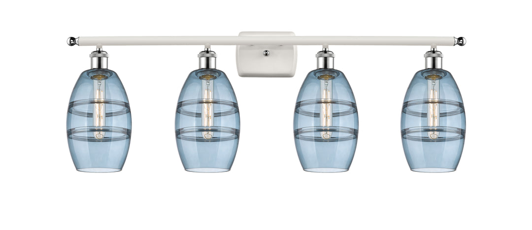 Innovations Lighting Vaz 6" Bath Vanity Light - White Polished Chrome