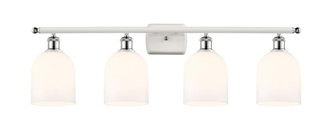 Innovations Lighting Bella 6" Bath Vanity Light - White Polished Chrome Vanity Lights Innovations Lighting White ; Glass Type: White  