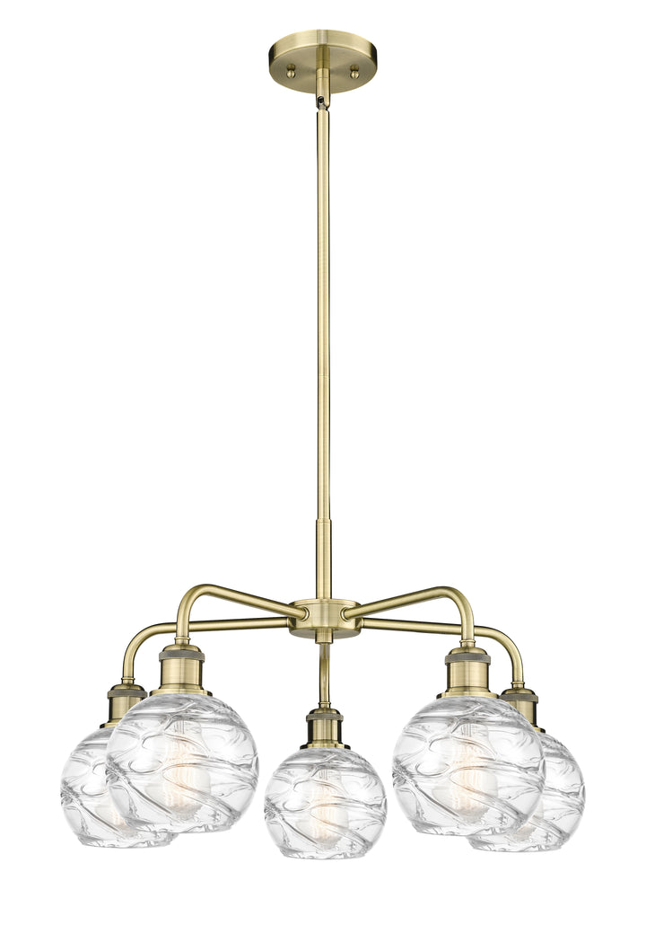 Innovations Lighting Athens Deco Swirl 6" Chandelier