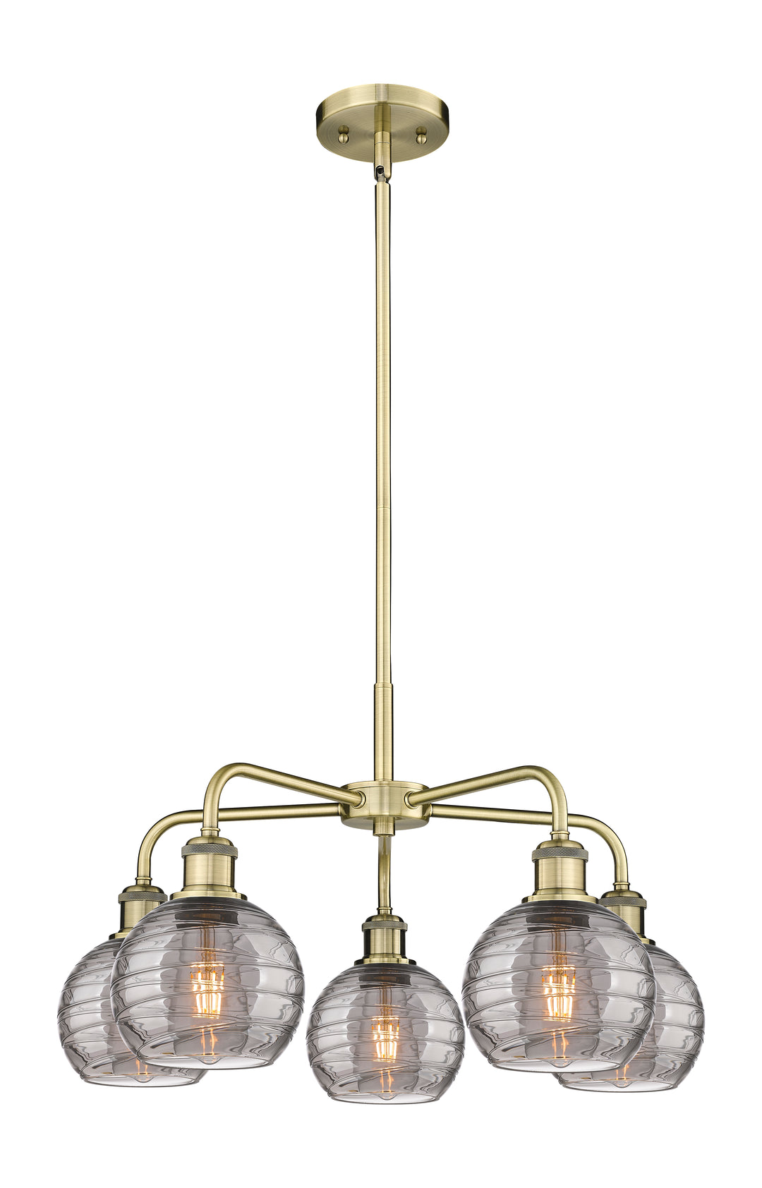 Innovations Lighting Athens Deco Swirl 6" Chandelier