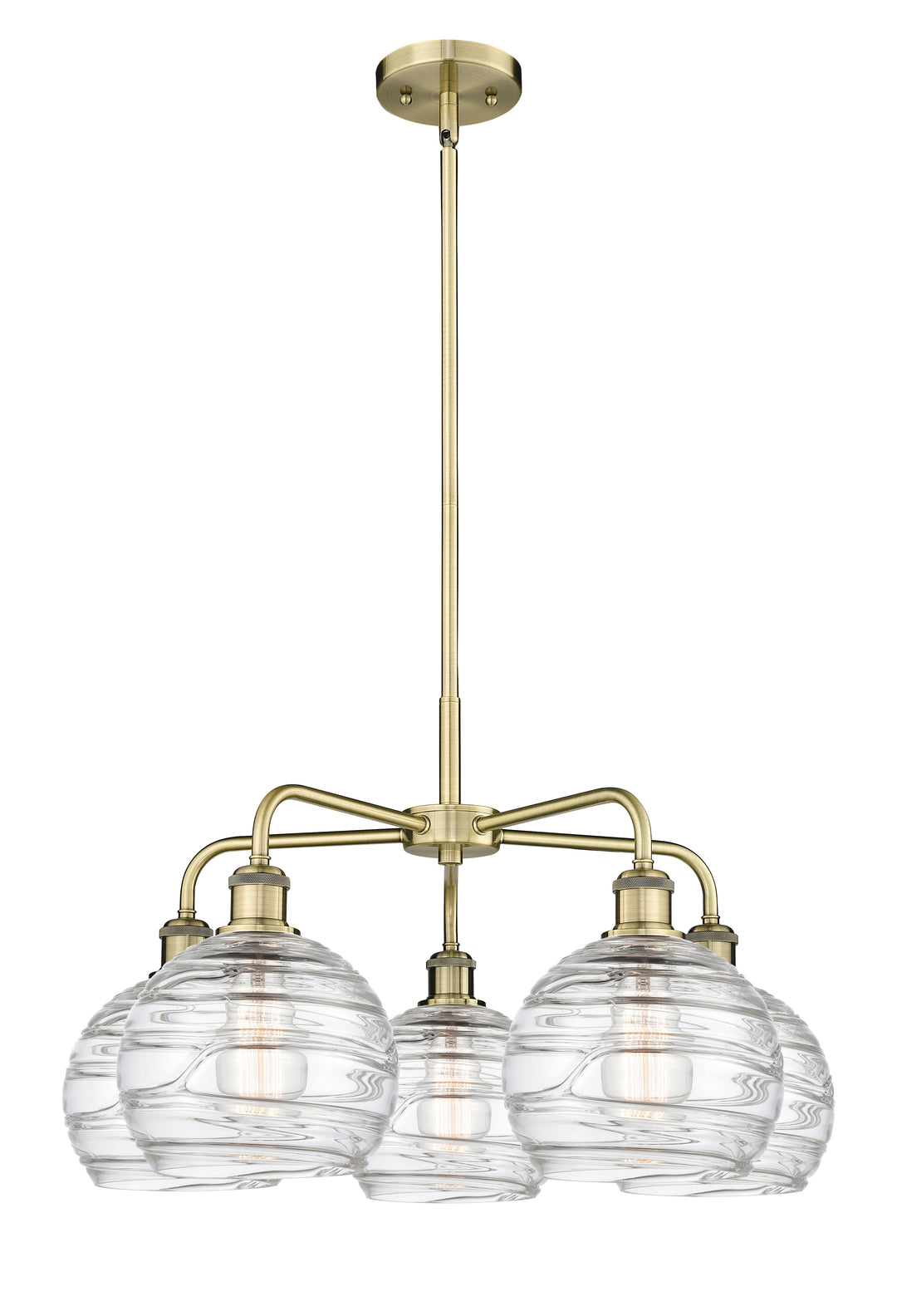 Innovations Lighting Athens Deco Swirl 8" Chandelier