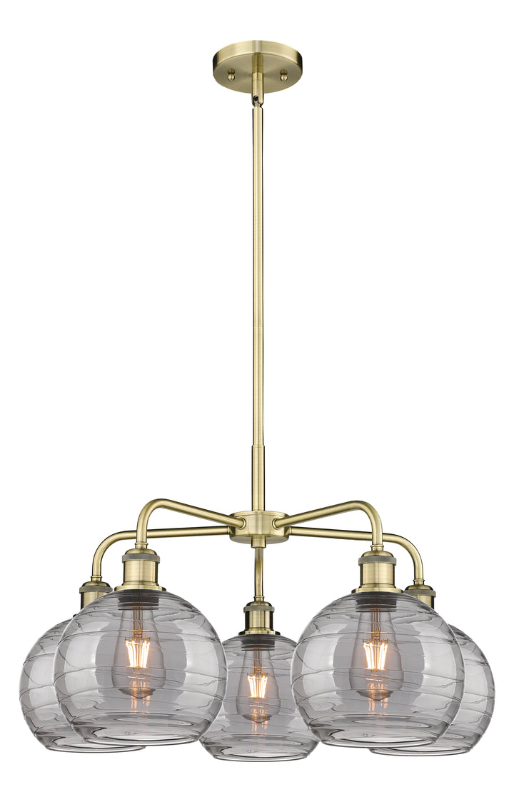 Innovations Lighting Athens Deco Swirl 8" Chandelier