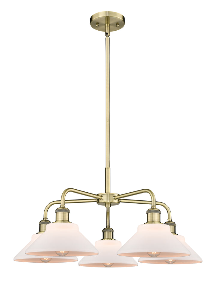 Innovations Lighting Orwell 9" Chandelier - Antique Brass Chandeliers Innovations Lighting Matte White ; Glass Type: White  