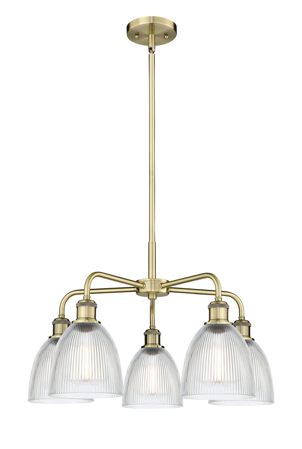 Innovations Lighting Castile 6" Chandelier - Antique Brass Chandeliers Innovations Lighting Clear ; Glass Type: Transparent  