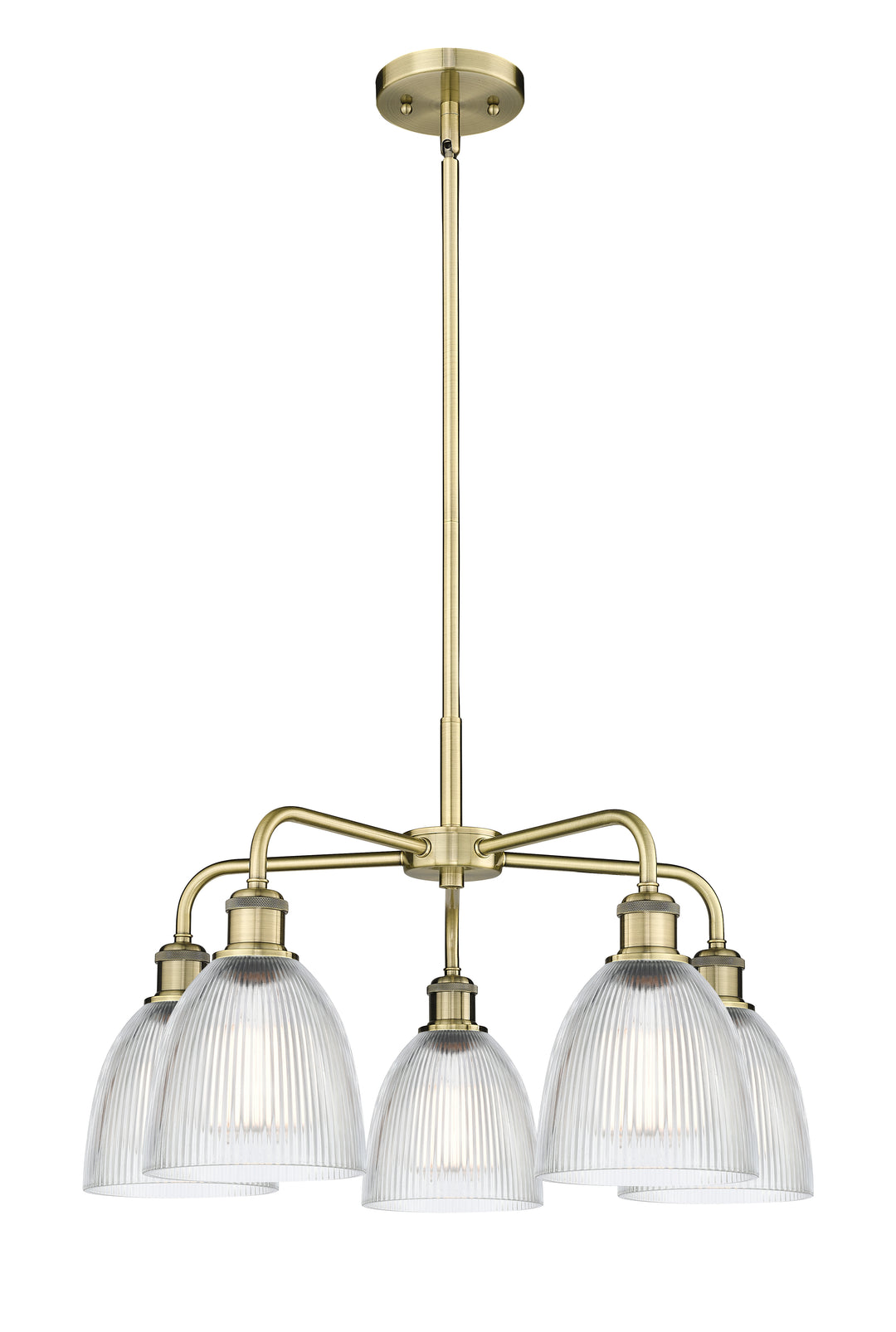 Innovations Lighting Castile 6" Chandelier - Antique Brass Chandeliers Innovations Lighting Clear ; Glass Type: Transparent  