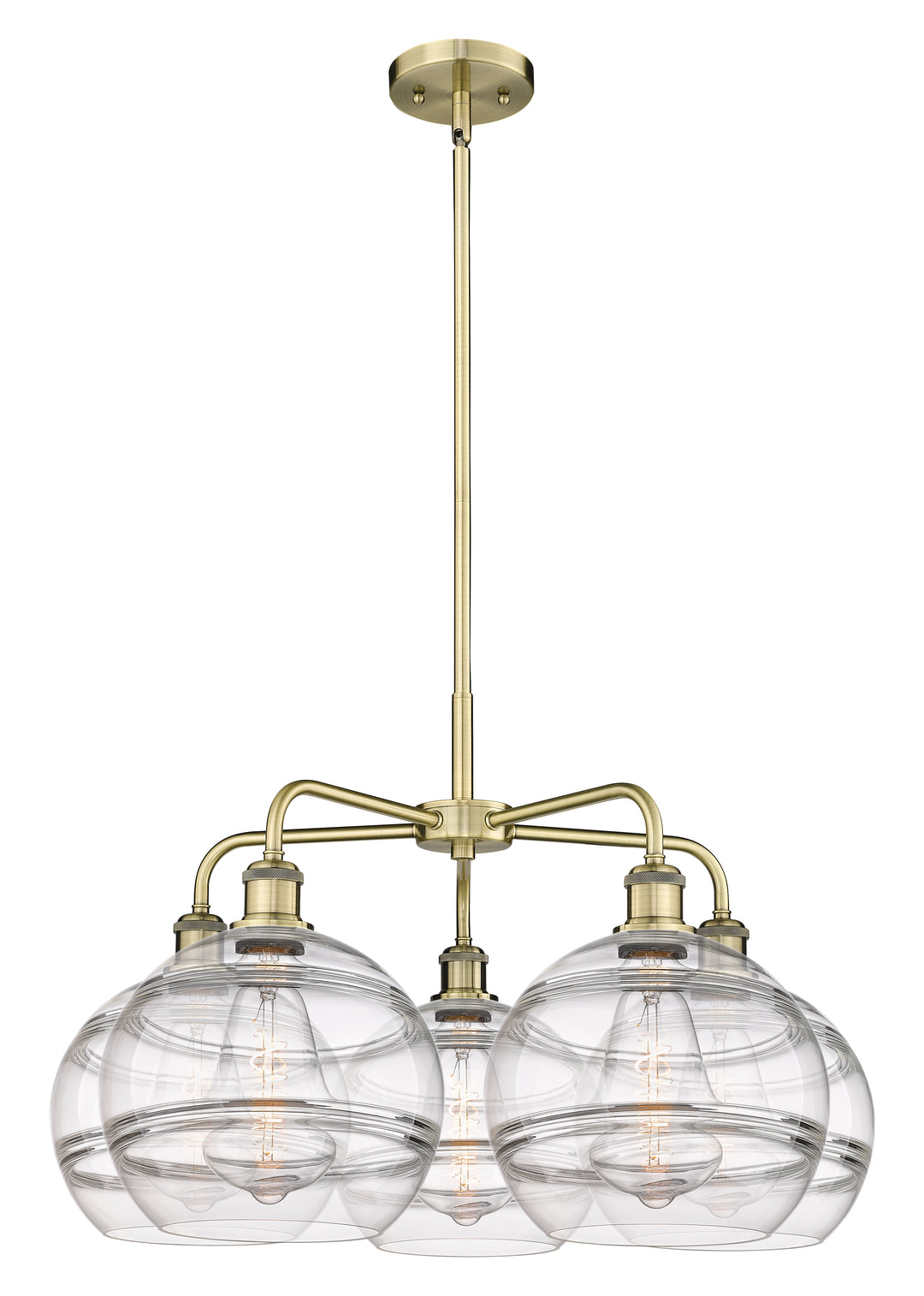 Innovations Lighting Rochester 10" Chandelier - Antique Brass