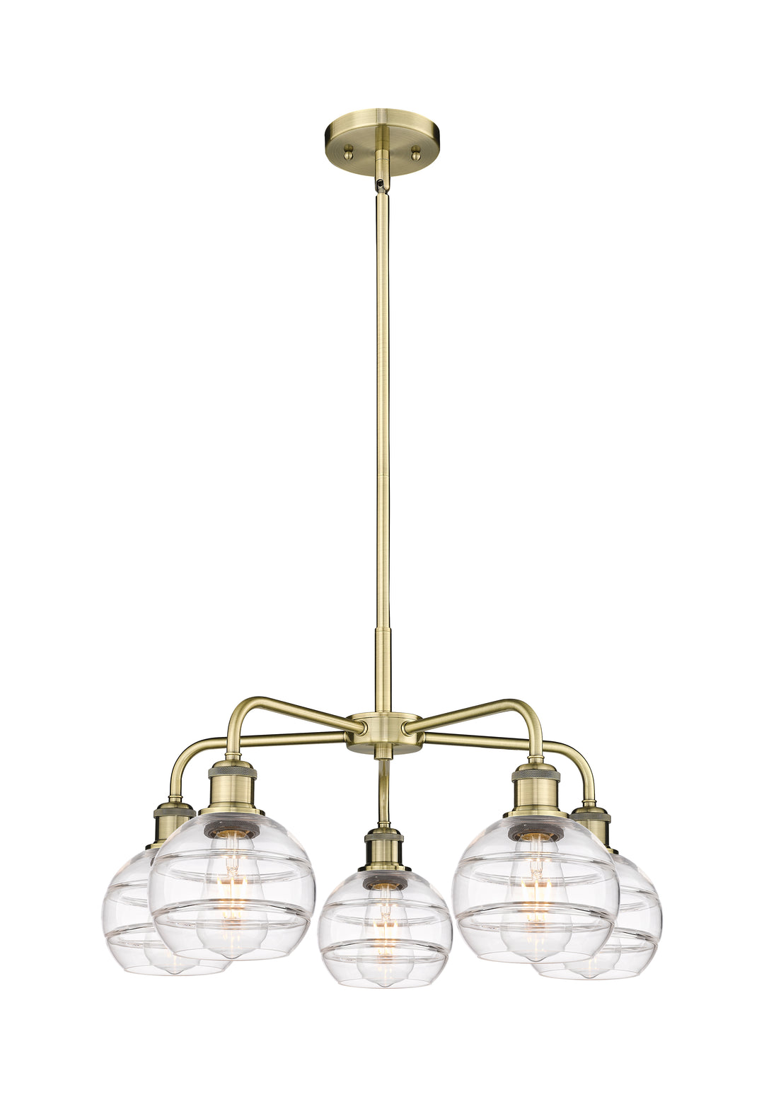 Innovations Lighting Rochester 6" Chandelier - Antique Brass