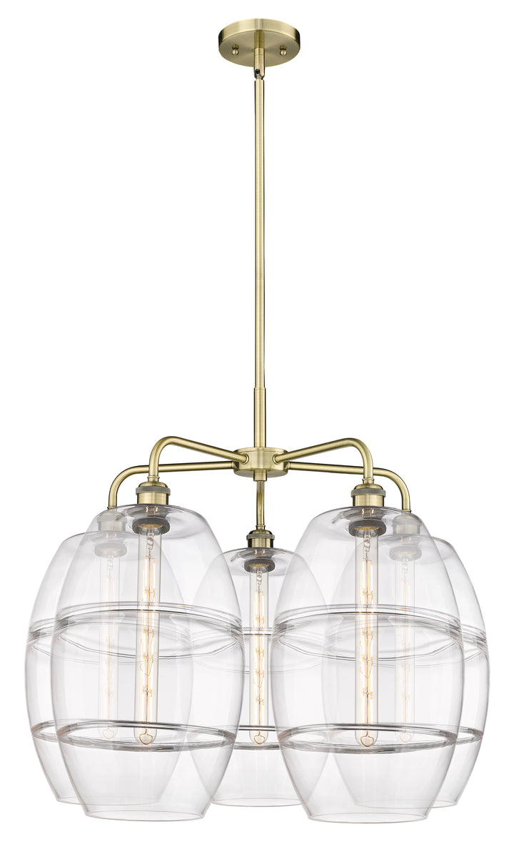 Innovations Lighting Vaz 10" Chandelier - Antique Brass Chandeliers Innovations Lighting Clear ; Glass Type: Clear  