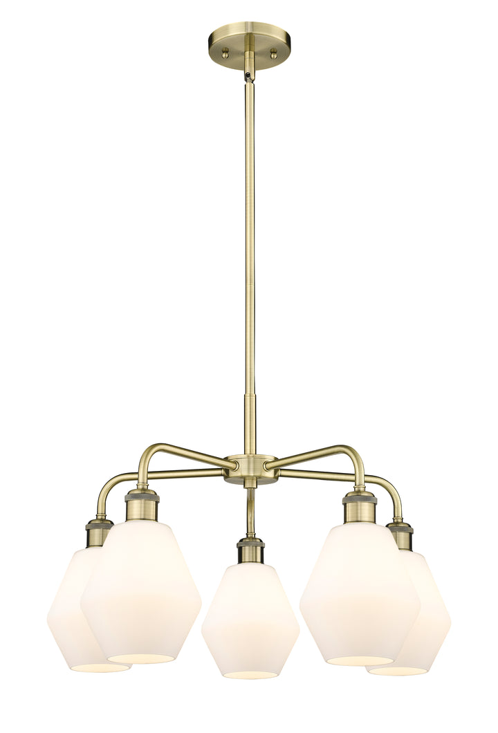 Innovations Lighting Cindyrella 6" Chandelier - Antique Brass Chandeliers Innovations Lighting Cased Matte White ; Glass Type: White  