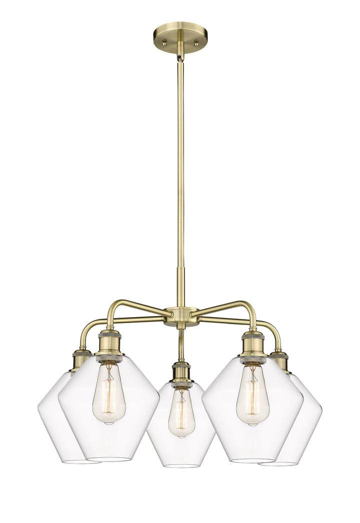 Innovations Lighting Cindyrella 8" Chandelier - Antique Brass Chandeliers Innovations Lighting Clear ; Glass Type: Clear  