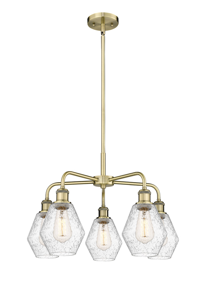 Innovations Lighting Cindyrella 6" Chandelier - Antique Brass Chandeliers Innovations Lighting Seedy ; Glass Type: Seeded  