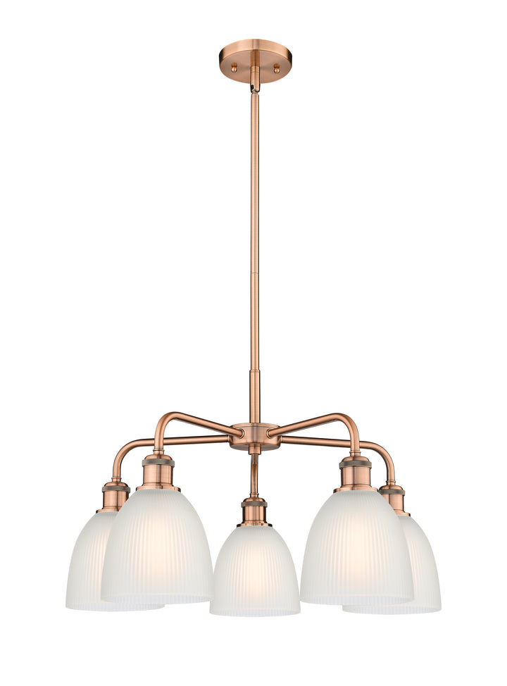 Innovations Lighting Castile 6" Chandelier - Antique Copper Chandeliers Innovations Lighting White ; Glass Type: White  