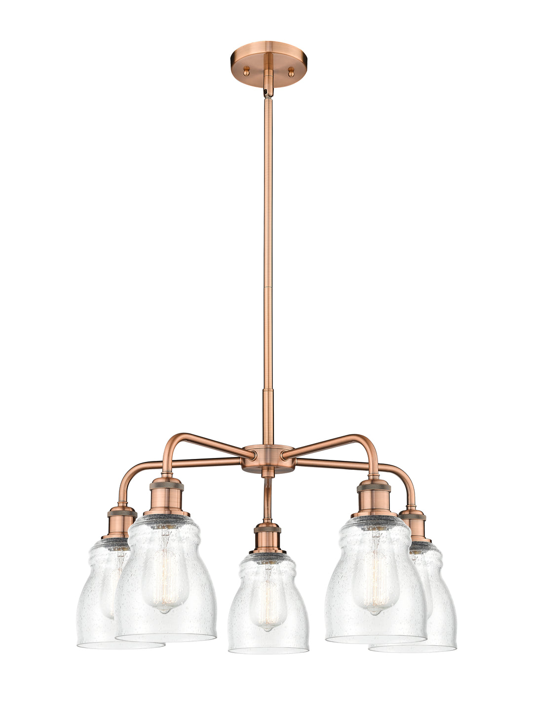 Innovations Lighting Ellery 5" Chandelier - Antique Copper