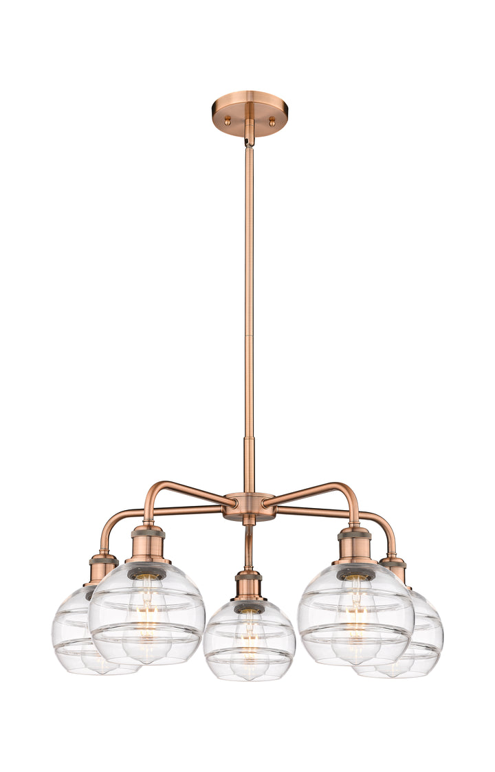 Innovations Lighting Rochester 6" Chandelier - Antique Copper