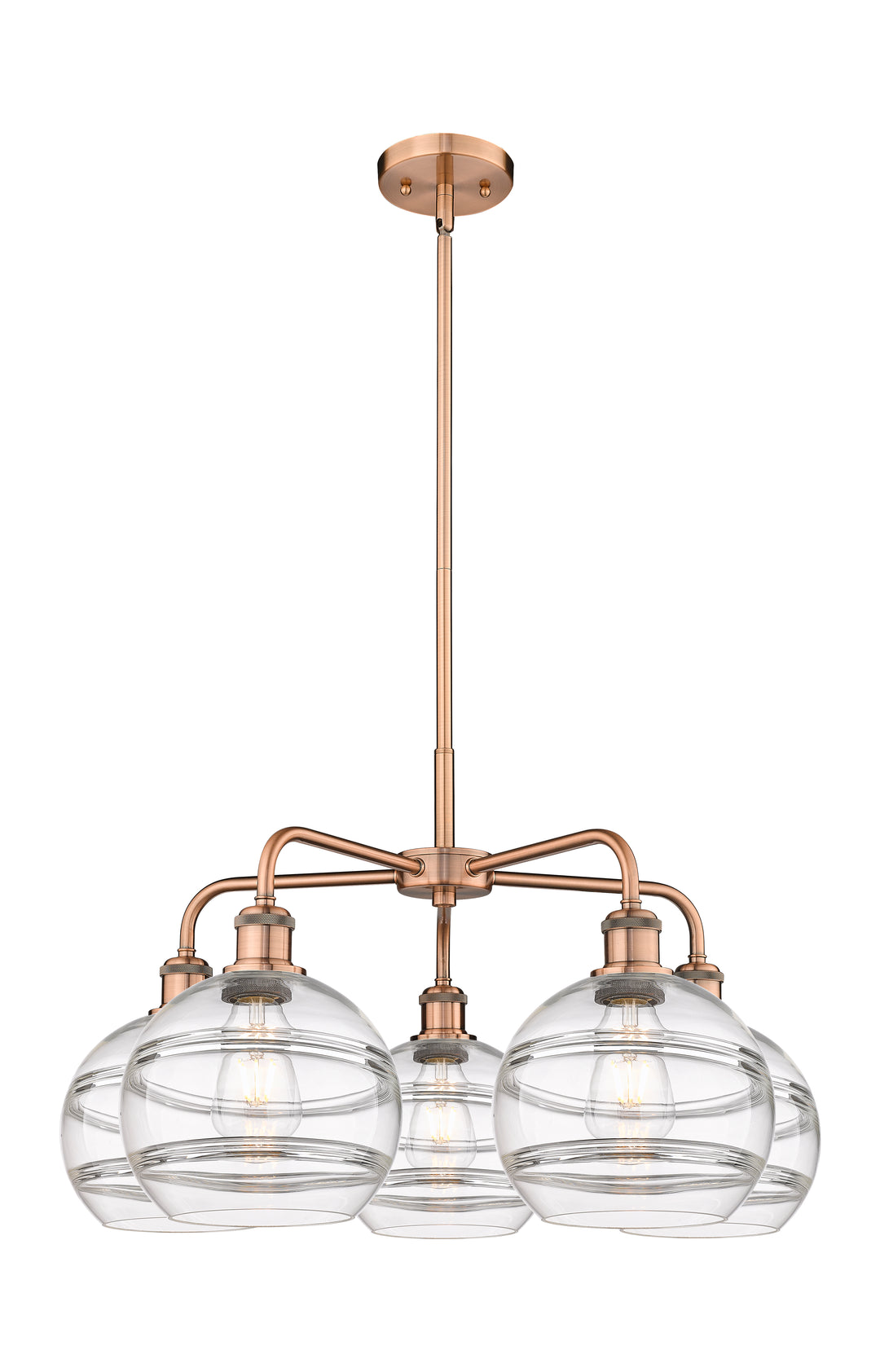 Innovations Lighting Rochester 8" Chandelier - Antique Copper