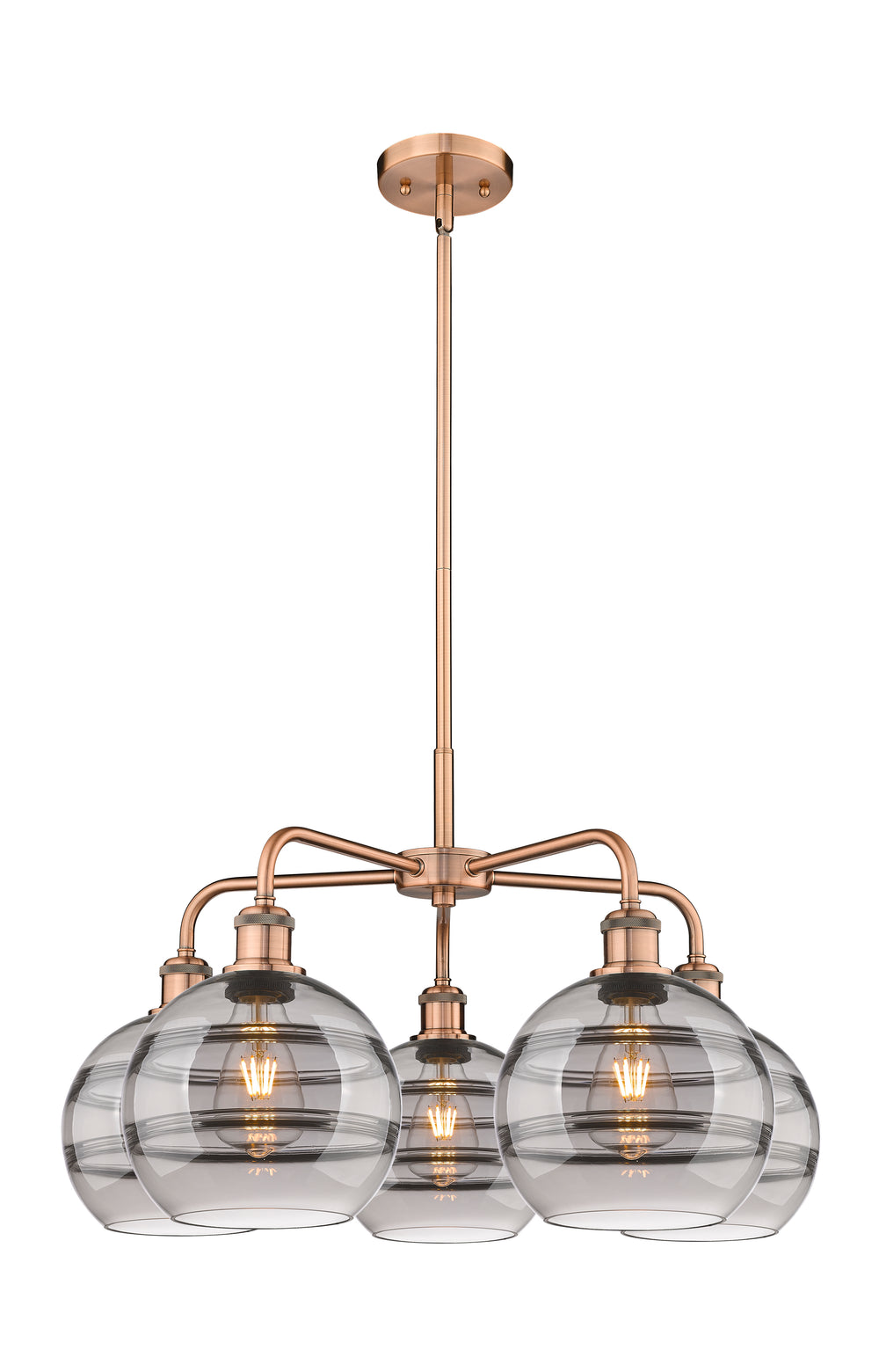 Innovations Lighting Rochester 8" Chandelier - Antique Copper