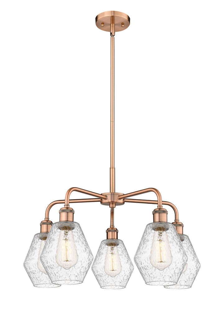 Innovations Lighting Cindyrella 6" Chandelier - Antique Copper Chandeliers Innovations Lighting Seedy ; Glass Type: Seeded  