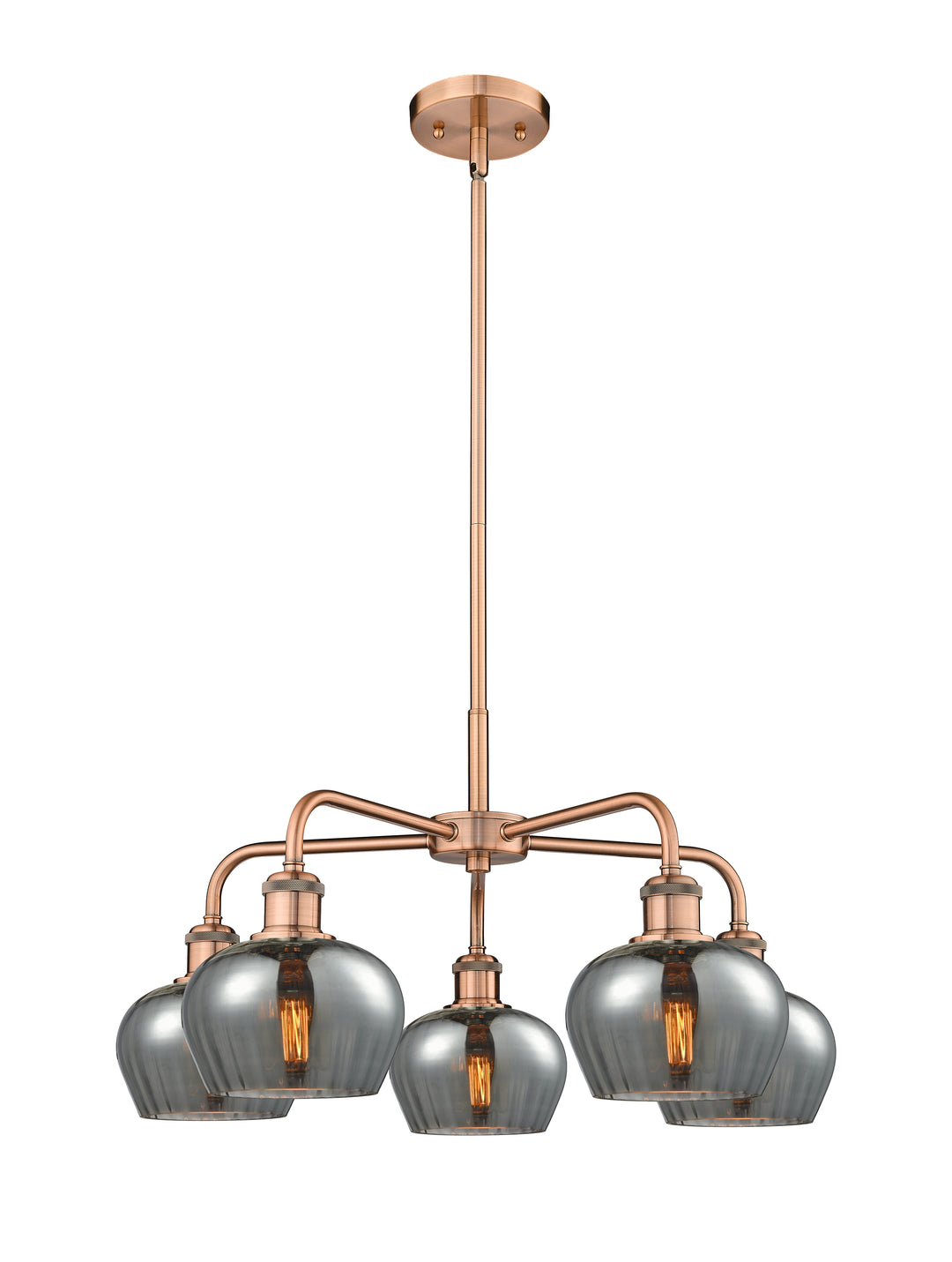 Innovations Lighting Fenton 6.5" Chandelier - Antique Copper