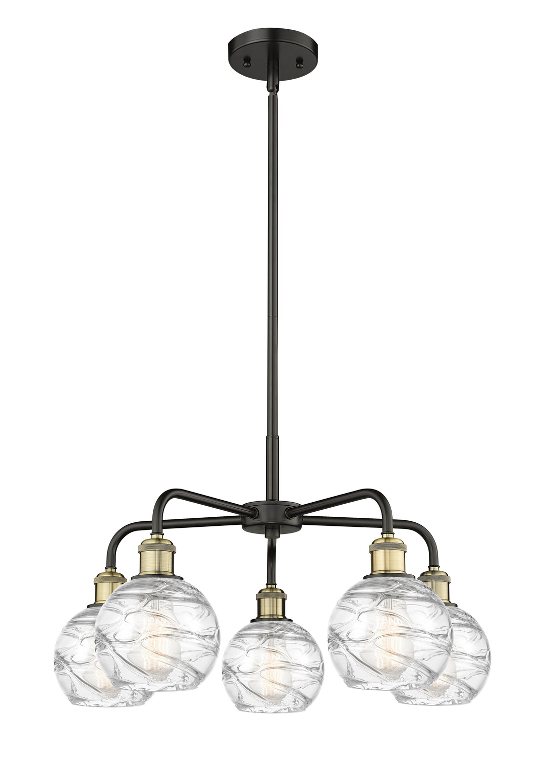 Innovations Lighting Athens Deco Swirl 6" Chandelier