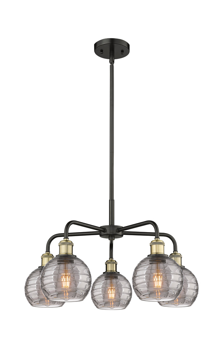 Innovations Lighting Athens Deco Swirl 6" Chandelier